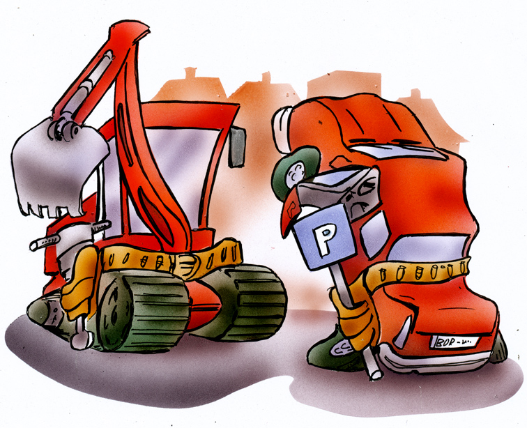 Cartoon: Baustelle 1
