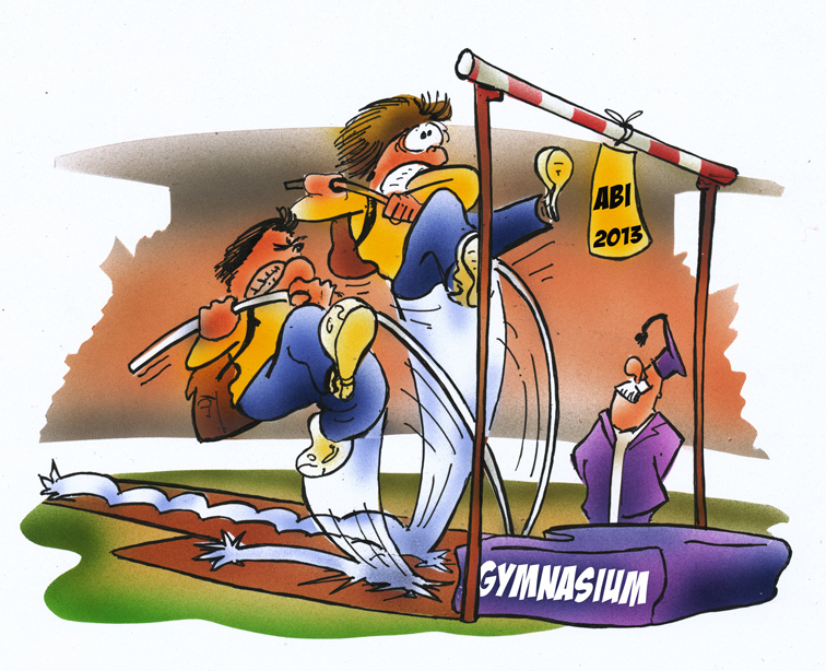 Cartoon: Abitur 2013 1