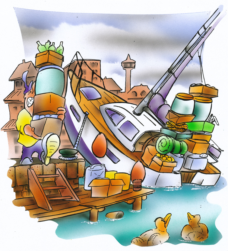 Illustration: overloaded boat 1