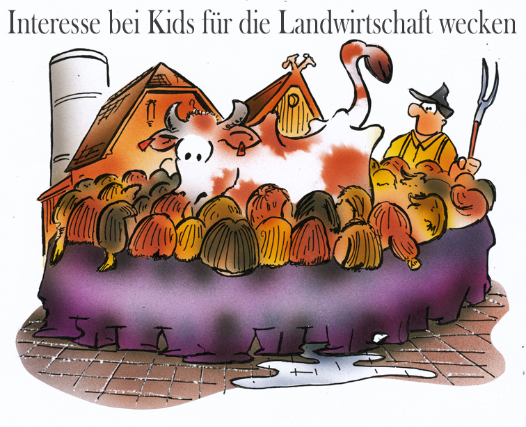 Cartoon: Landwirtschaftsinteresse 1