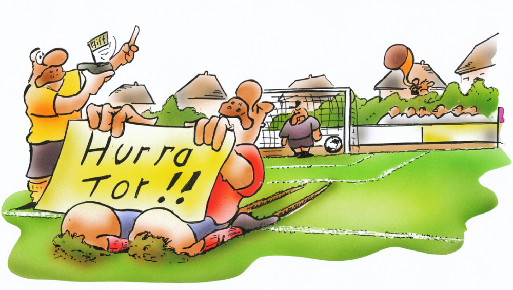 Cartoon: stiller Jubel 1