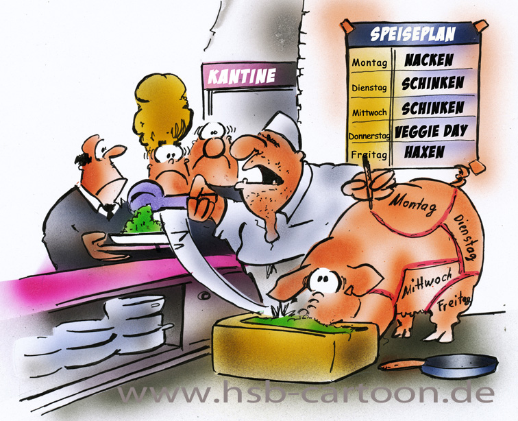 Cartoon: Veggie day 1