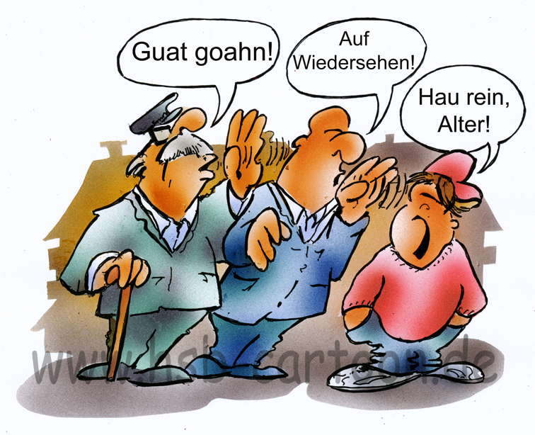 Cartoon: Dialekt 1