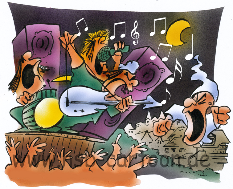 Cartoon: music festivals 1