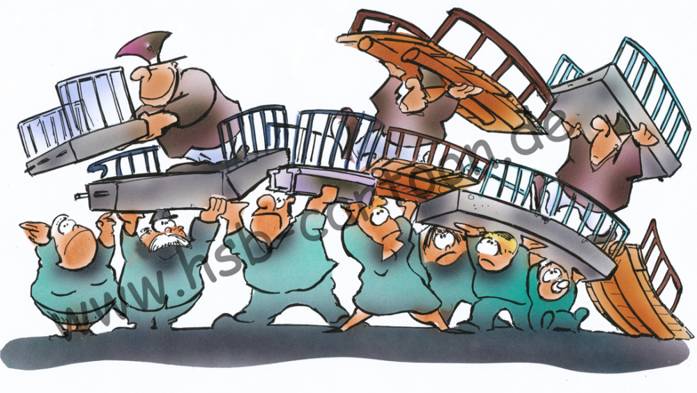 Cartoon: politischer Brückenbau 1