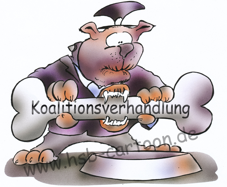 Cartoon: Koalitionsverhandlung 1