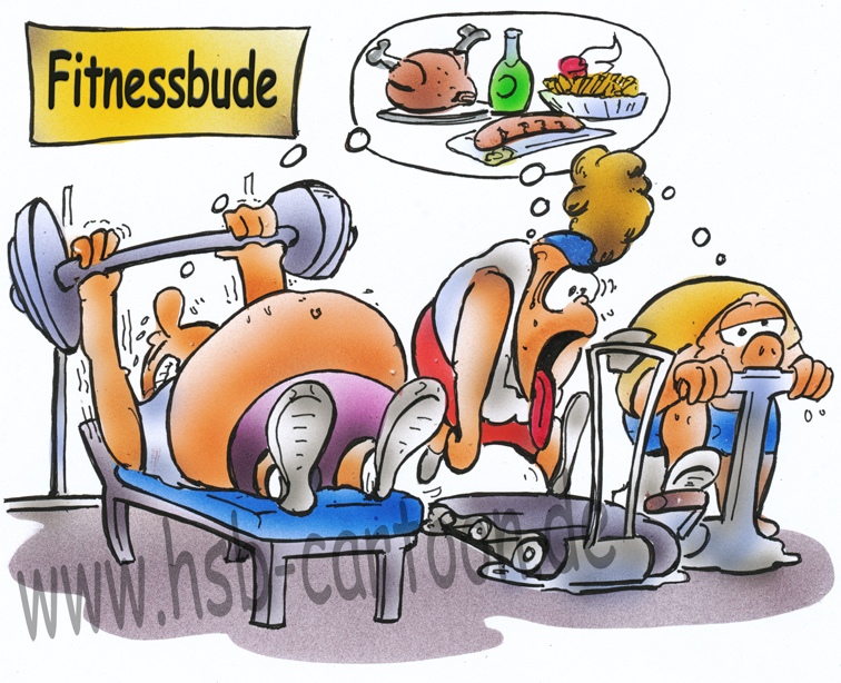 Cartoon: fitnessbude 1