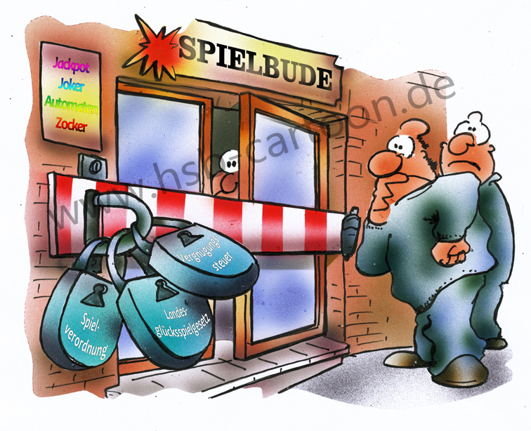 Cartoon: Spielhalle 1