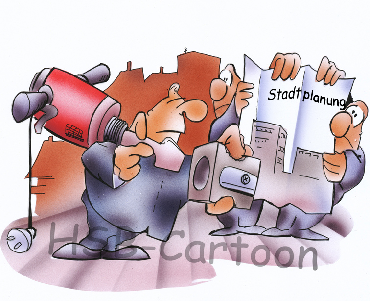Cartoon: Stadtplanung 1
