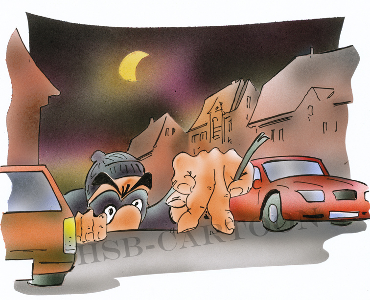 Cartoon: Langfinger 1