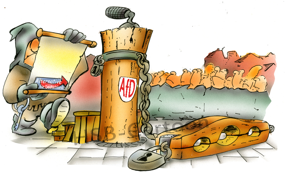 Cartoon: AfD Kundgebungen 1