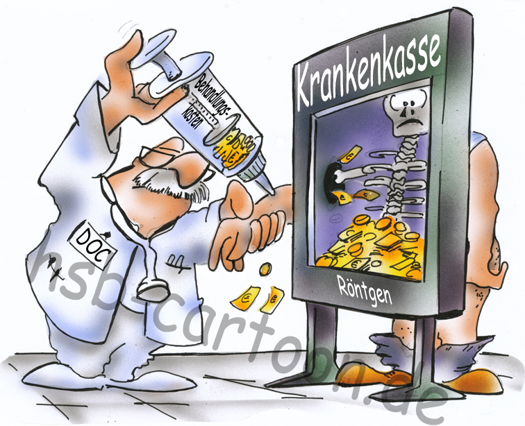 Cartoon: Krankenkasse 1