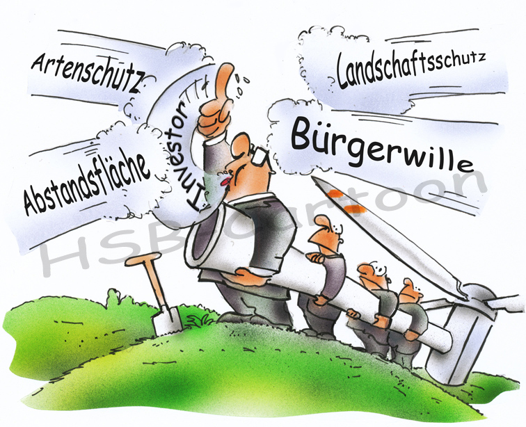 Cartoon: Windkraftzone 1