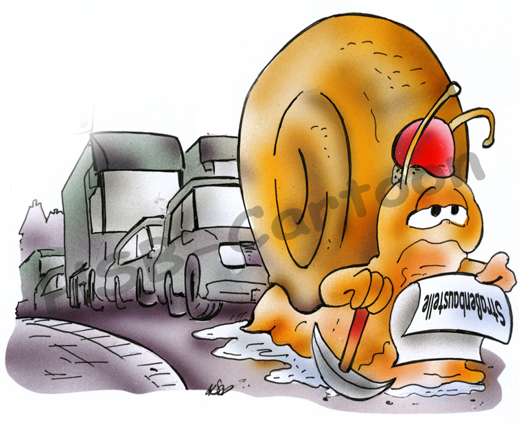 Cartoon: Straßenbaustellen 1
