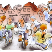 Fahrräder in der Innenstadt