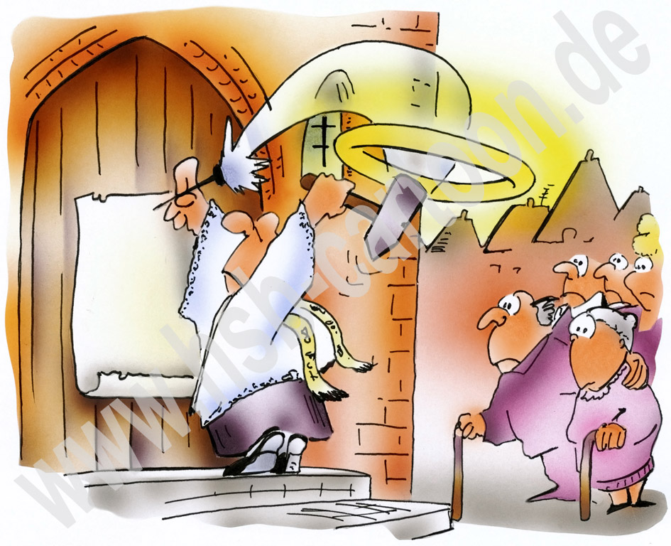 Caricature: Heiligenschein 1