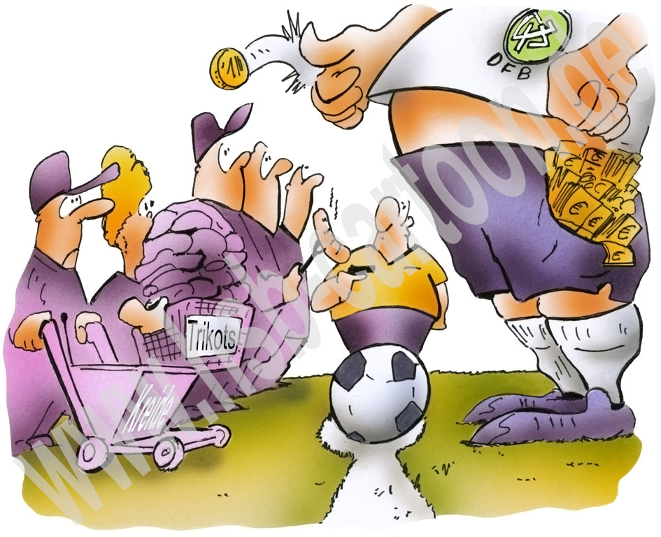 Caricature: Ehrenamt im Fußballverein 1