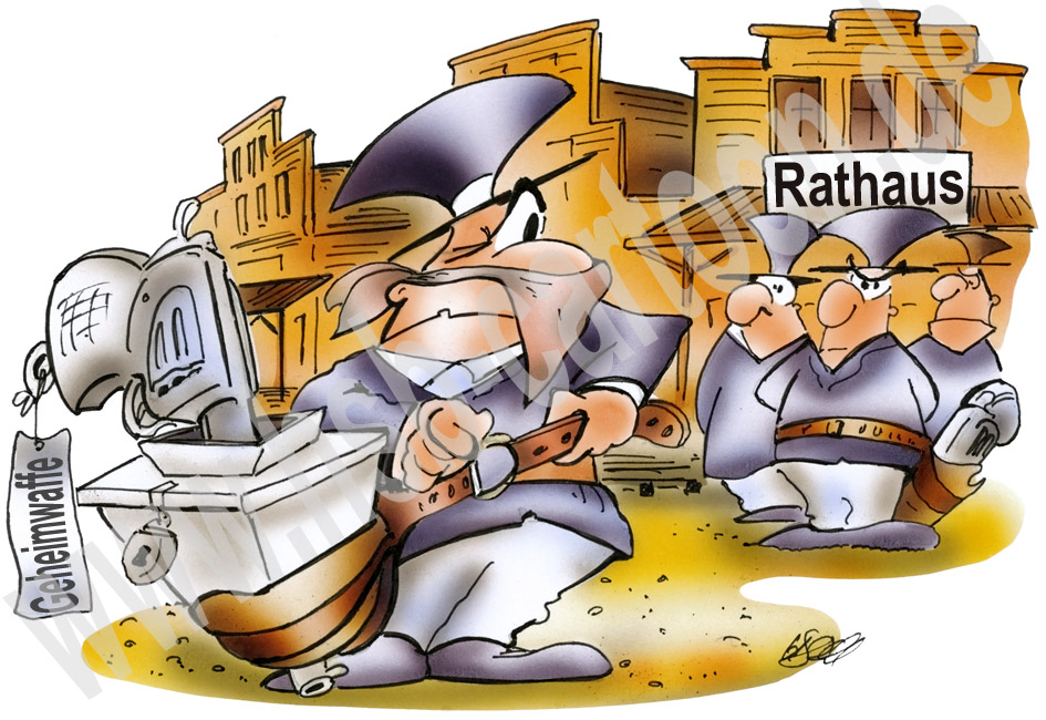 Caricature: High Noon 1