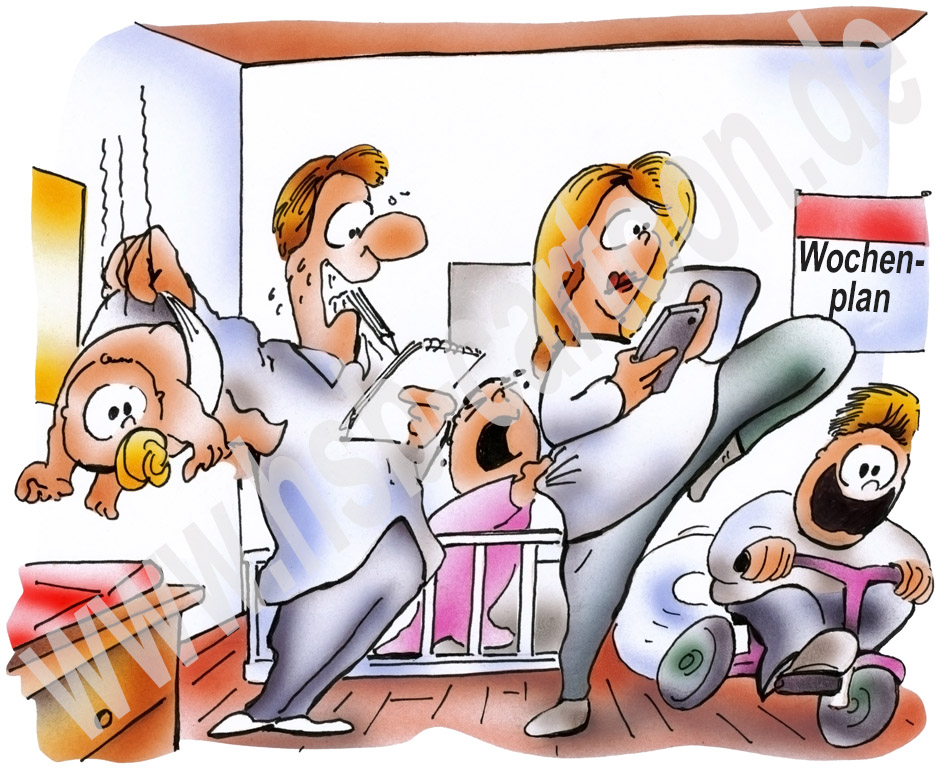 Caricature: Eltern 1
