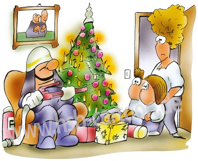 Karrikatur: Weihnachtsbaum 1