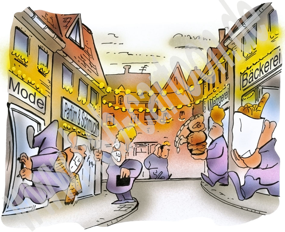 Caricature: Heiligabend 1