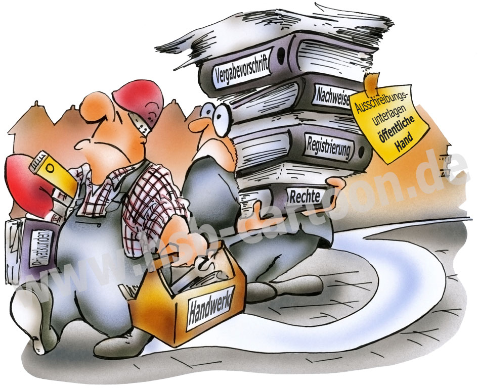 Karrikatur: Ausschreibungen 1