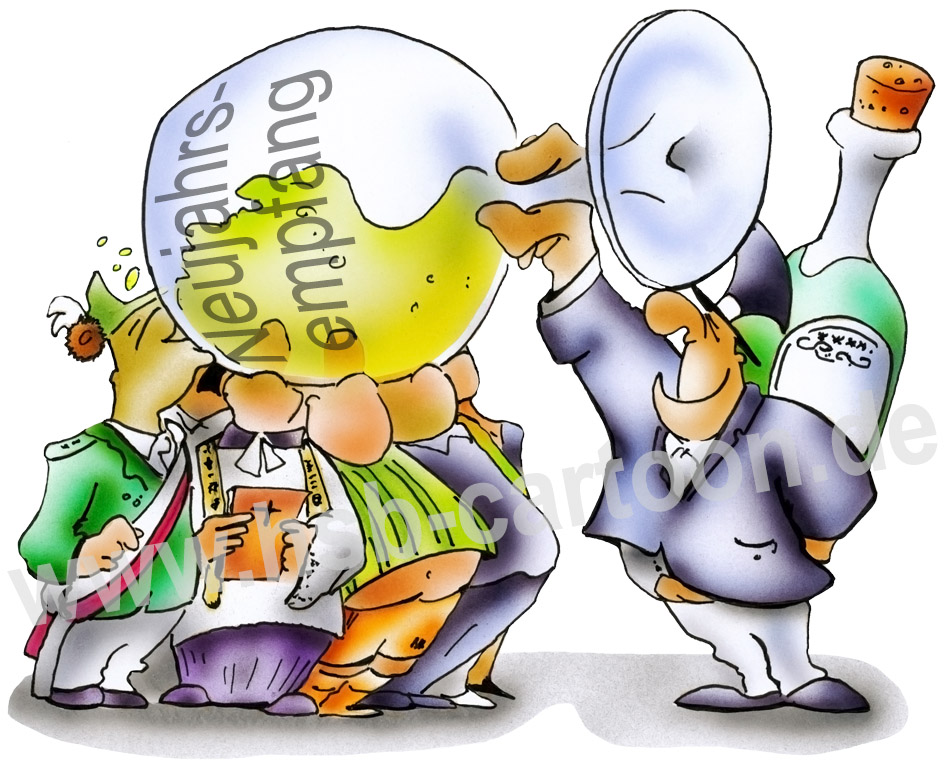 Caricature: Neujahrsempfang 1