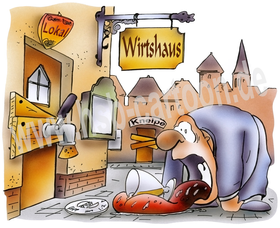 Caricature: Kneipensterben 1
