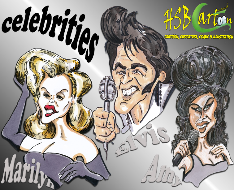 Karrikatur: celebrities caricatures 1