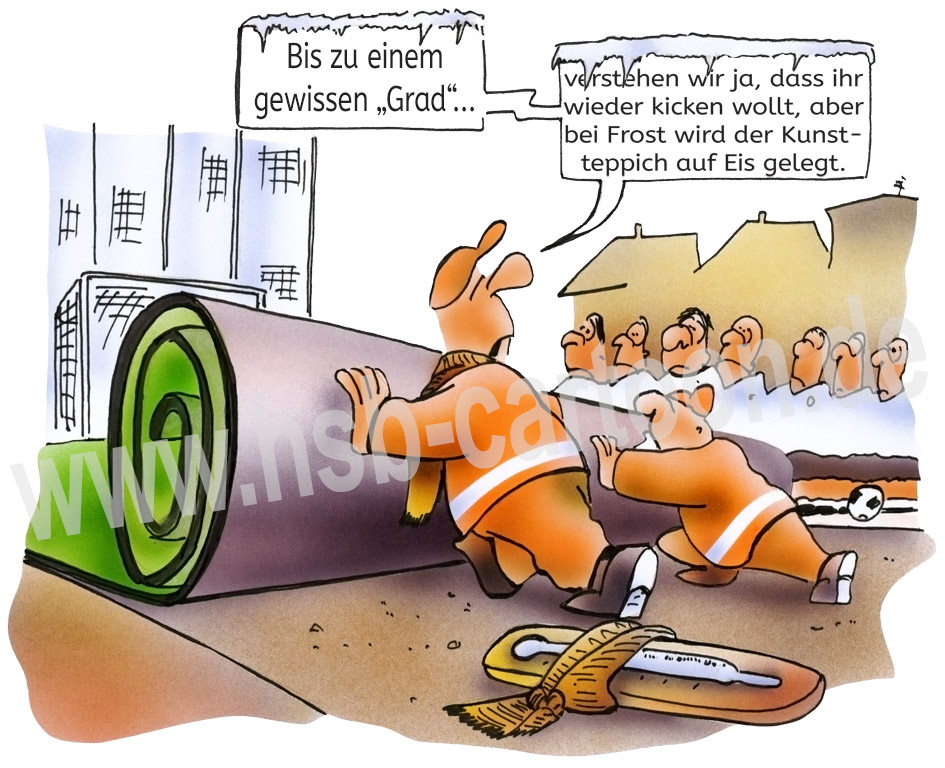 Caricature: Fußballwetter 1
