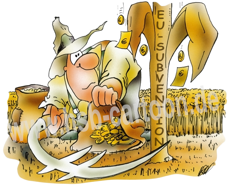 Cartoon: EU Agrarsubvention 1