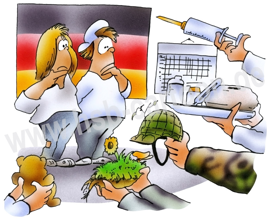 Cartoon: Gesellschaftsjahr 1