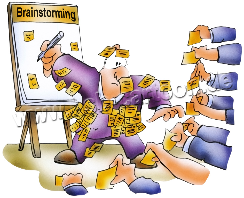Karrikatur: Brainstorming 1