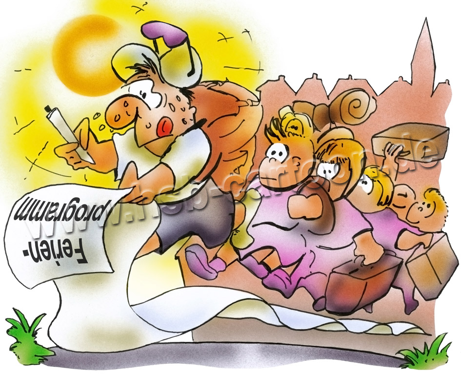 Caricature: Ferienprogramm 1