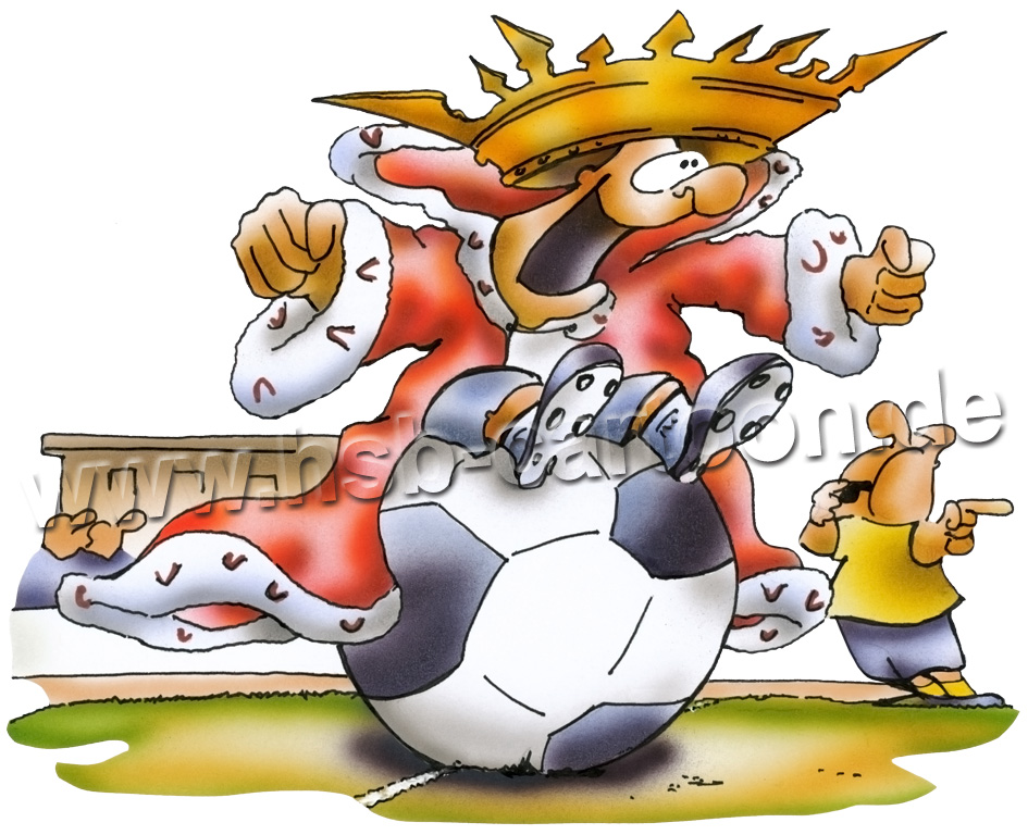Cartoon: Hier spielt das wahre Fußballleben 1