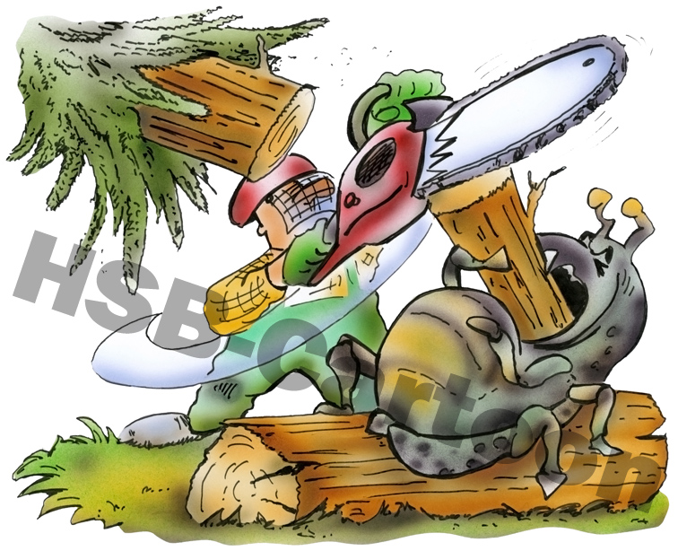 Cartoon: Borkenkäfer 1