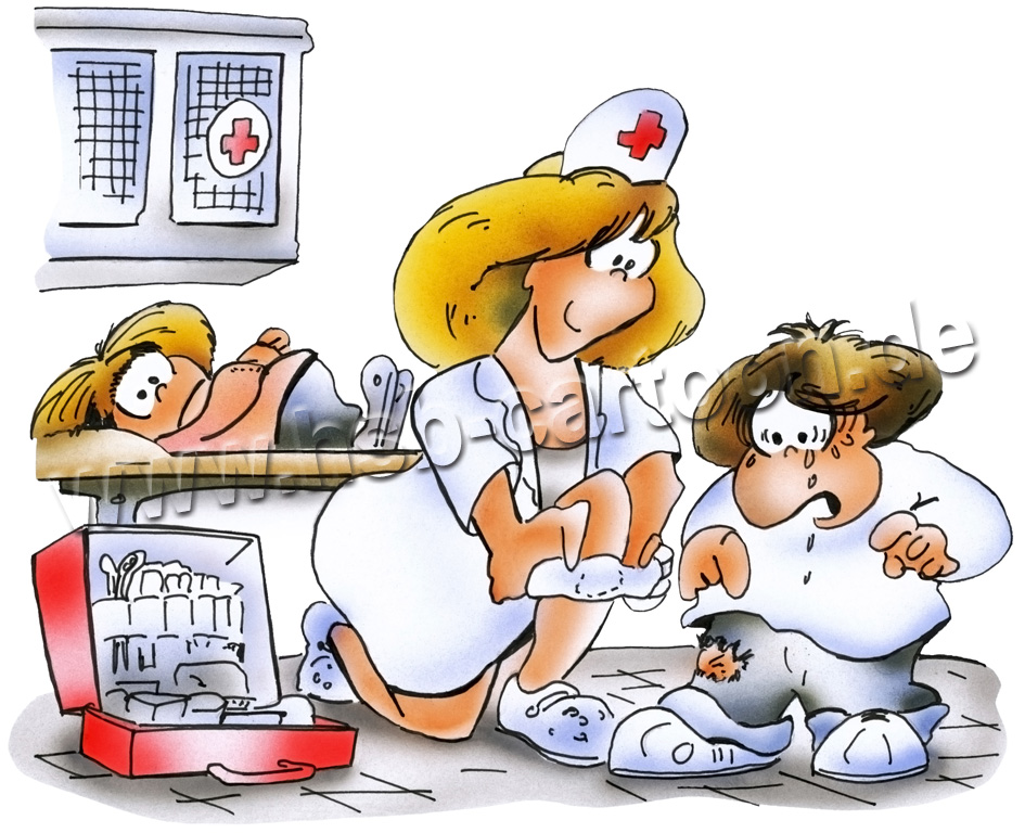 Cartoon: Krankenschwester 1