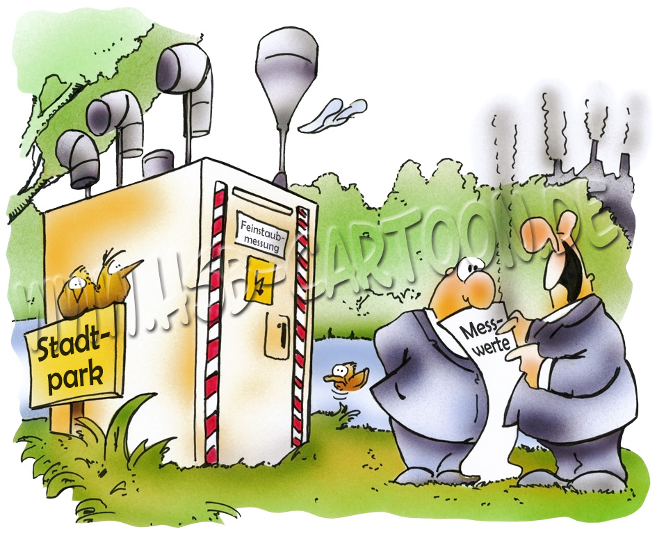 Cartoon: Feinstaubmessung 1