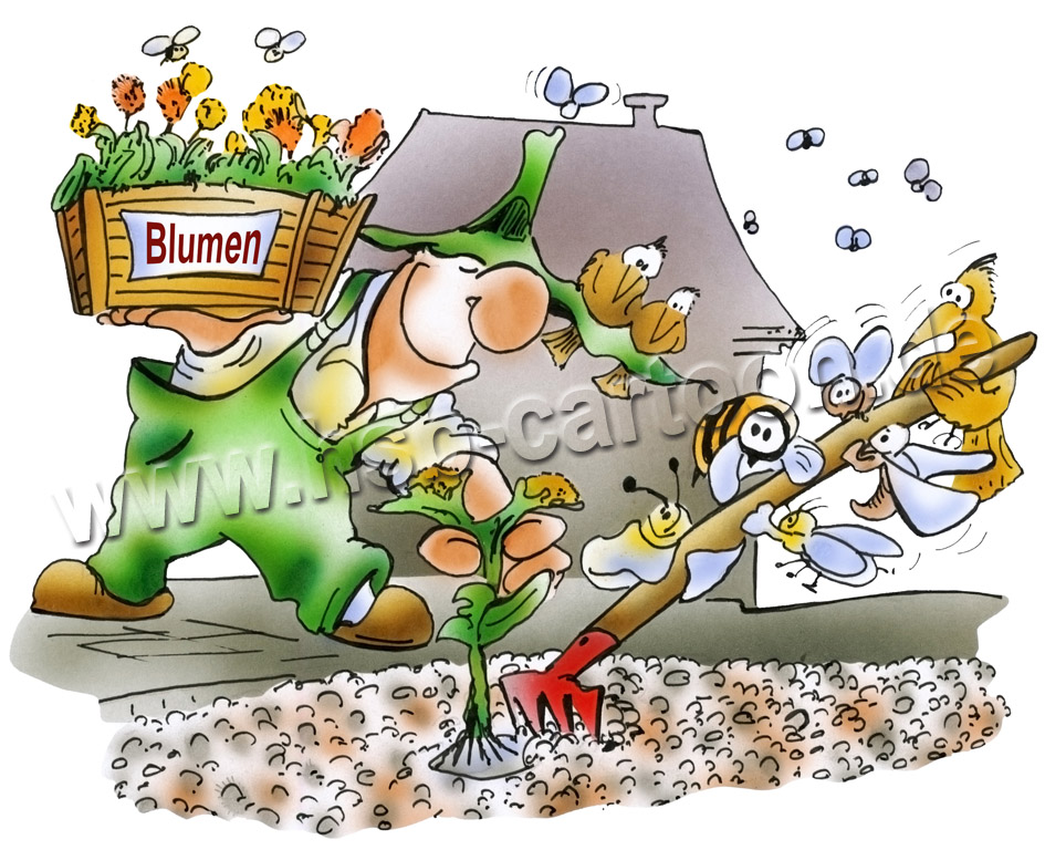 Cartoon: Steingärten 1