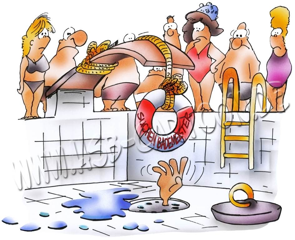Cartoon: Schwimmmeisternotstand 1
