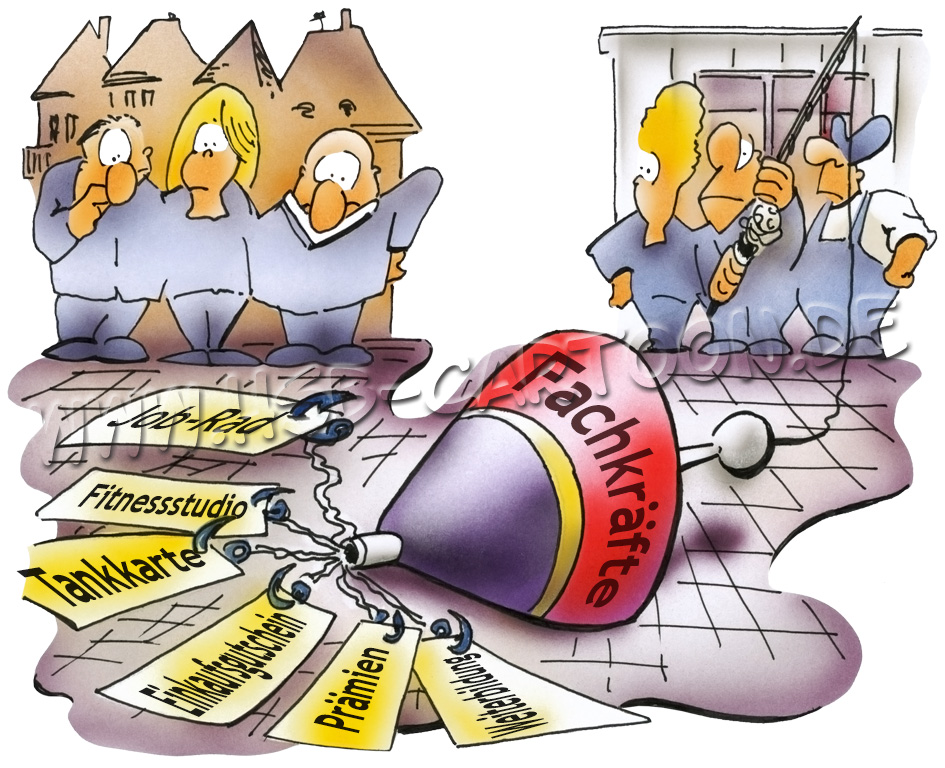 Cartoon: Fachkräftemangel 1