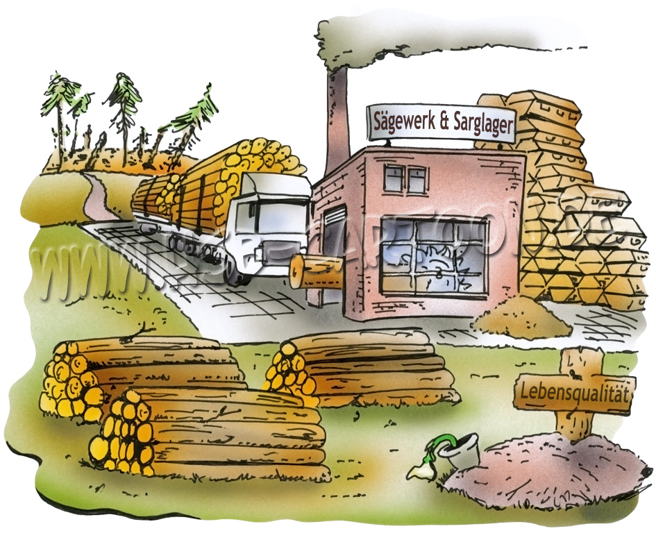 Cartoon: Waldsterben 2 1