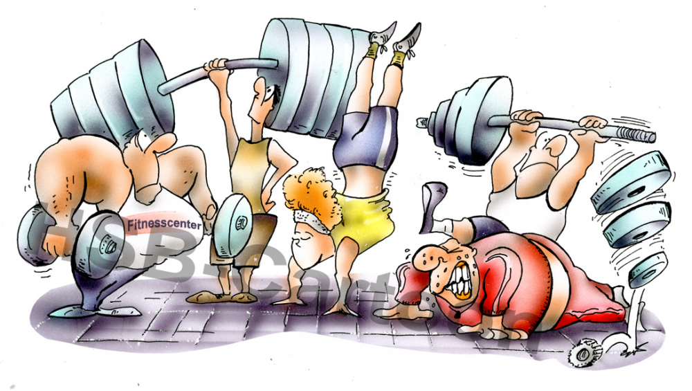 Cartoon: in the gym 1