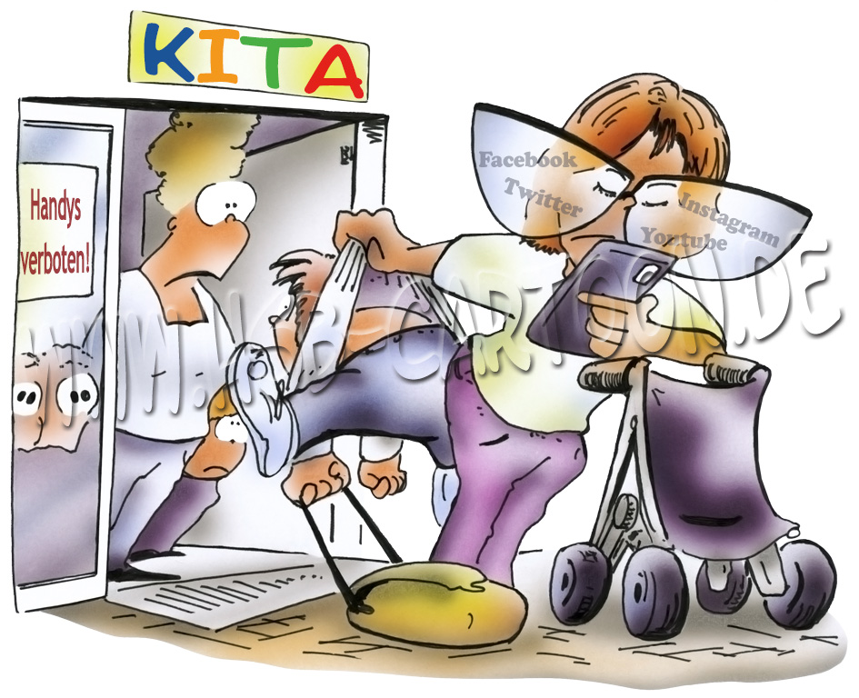 Cartoon: Handyeltern 1