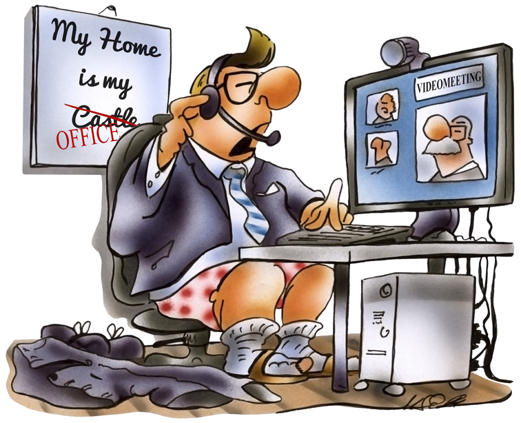 Cartoon: Videokonferenz 1