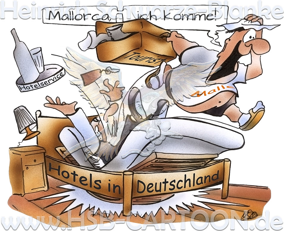 Cartoon: Hotel Deutschland vs Mallorca 1