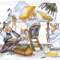 Baustelle und Materialknappheit