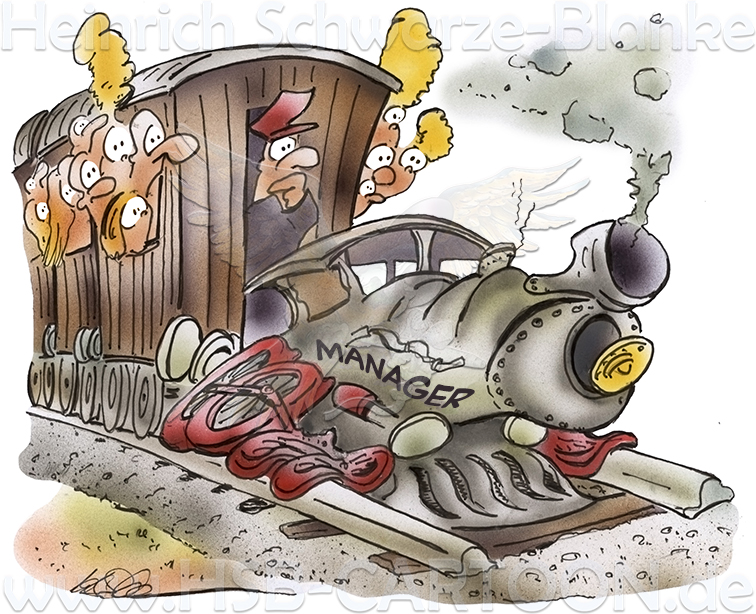 Cartoon: Lokomotive Manager 1