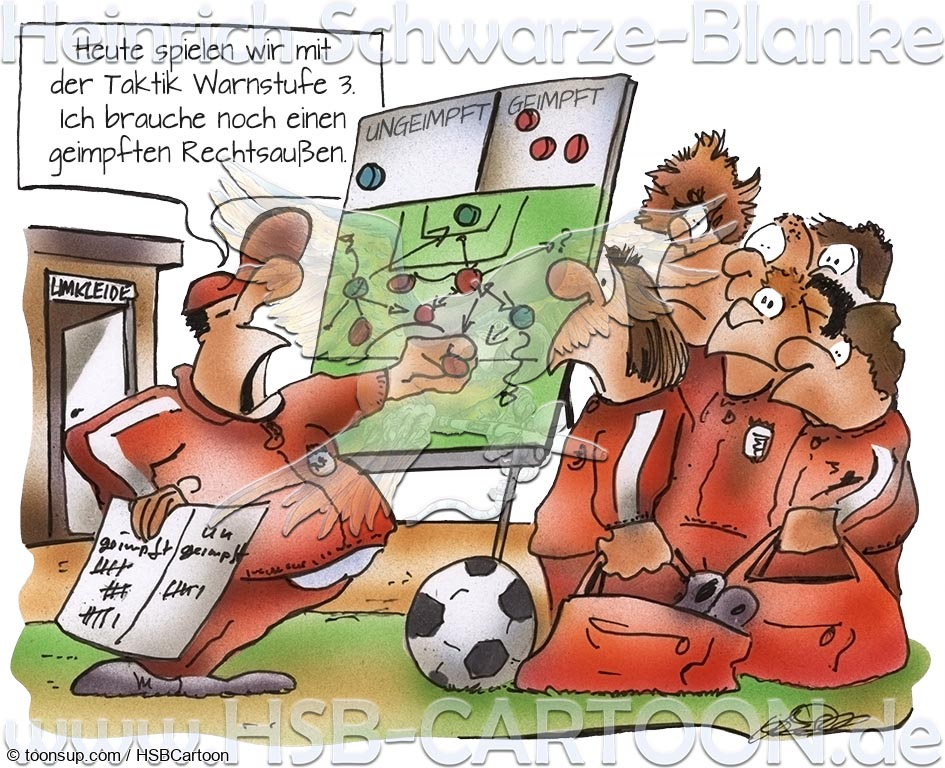 Cartoon: geimpfte Sportler 1
