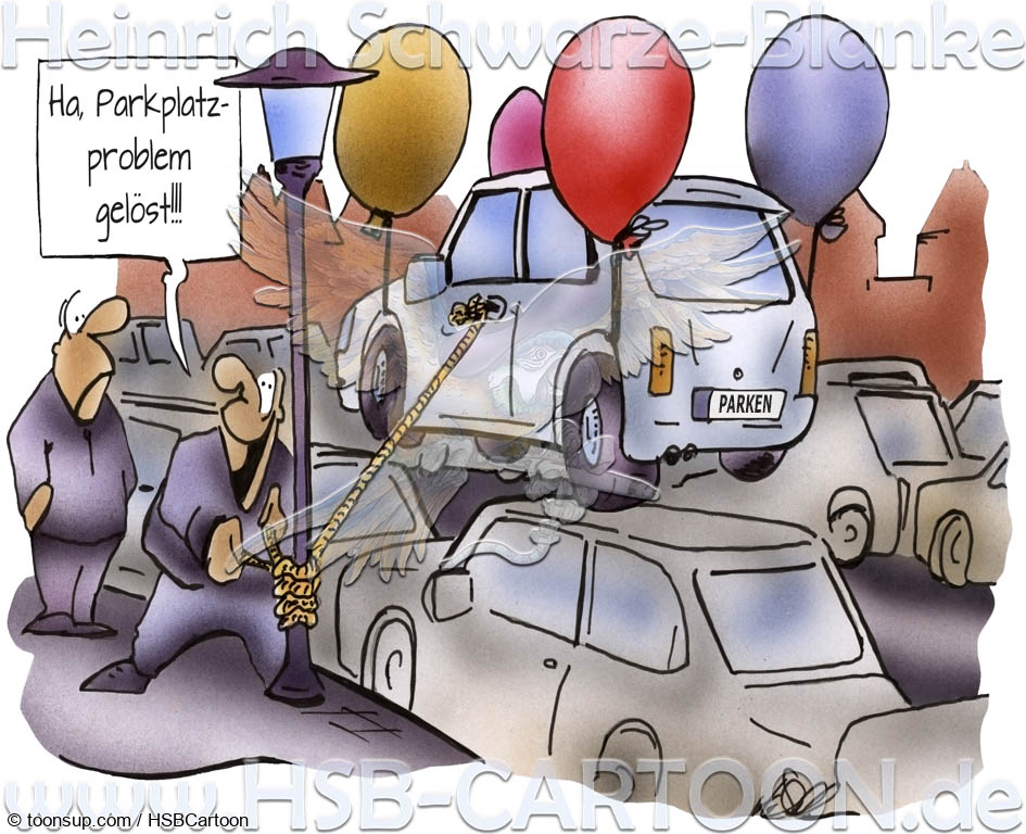 Cartoon: Parkplatzsuche 1